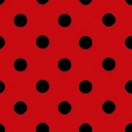 1-Inch Polka Dot/Spot Poly Cotton Fabric By The Yard