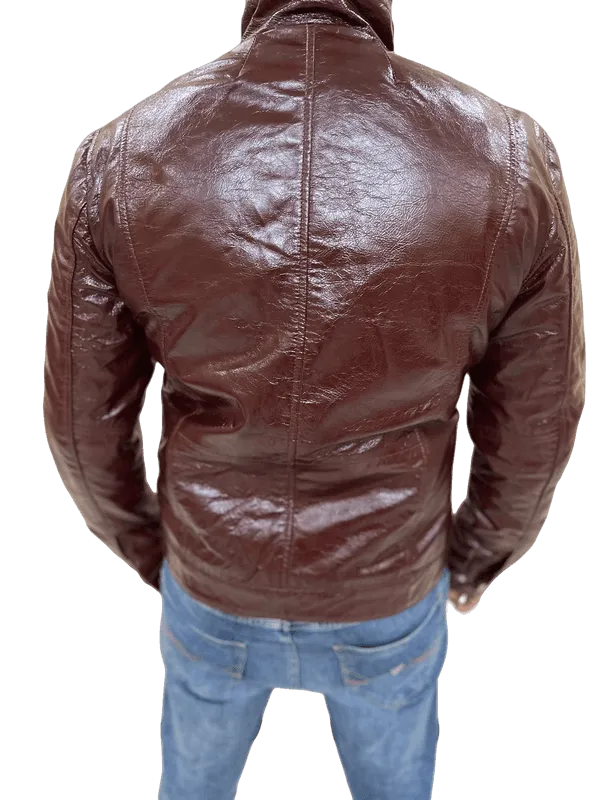 100% Top Grain Leather  Bomber  Jacket C2