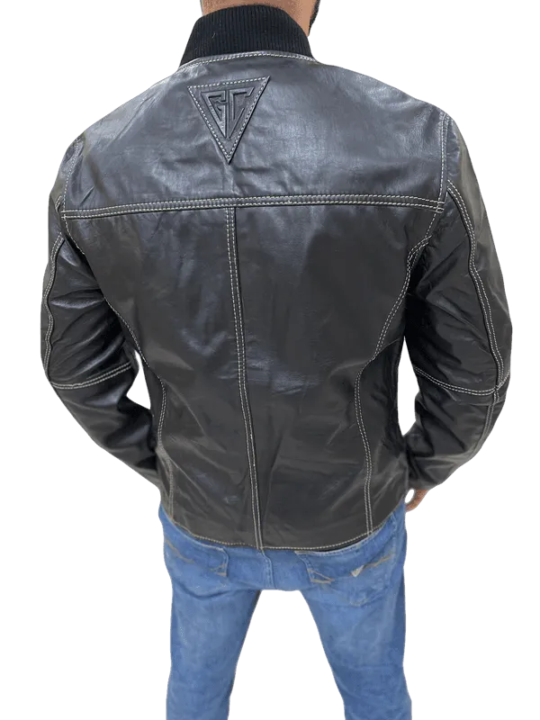 100% Top Grain Leather Jacket C8