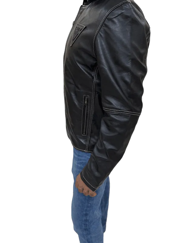 100% Top Grain Leather Jacket C8