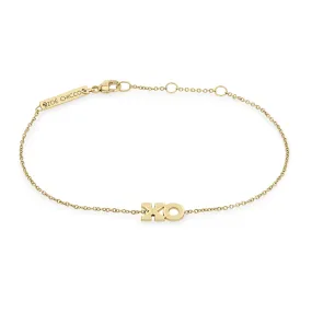 14k 2 Initial Letter Bracelet