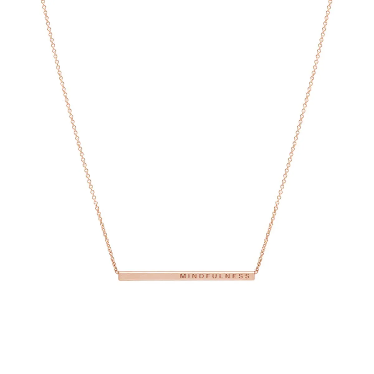 14k Engraved Thin ID Bar Necklace with Diamond