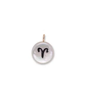 14k Gold Star Sign Charm in Aries