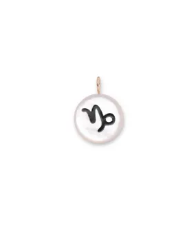 14k Gold Star Sign Charm in Capricorn