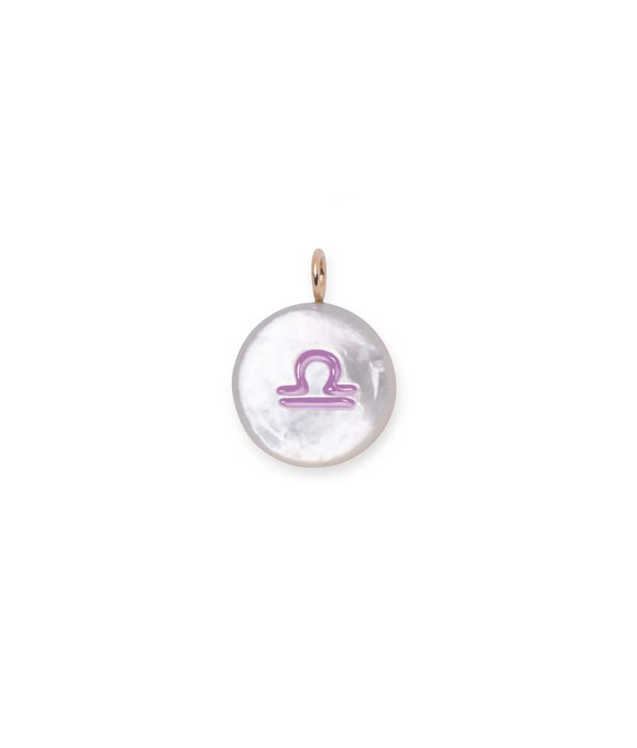 14k Gold Star Sign Charm in Libra