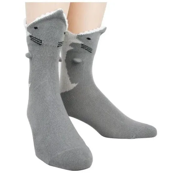 3D Great White Shark Men's Crew Socks