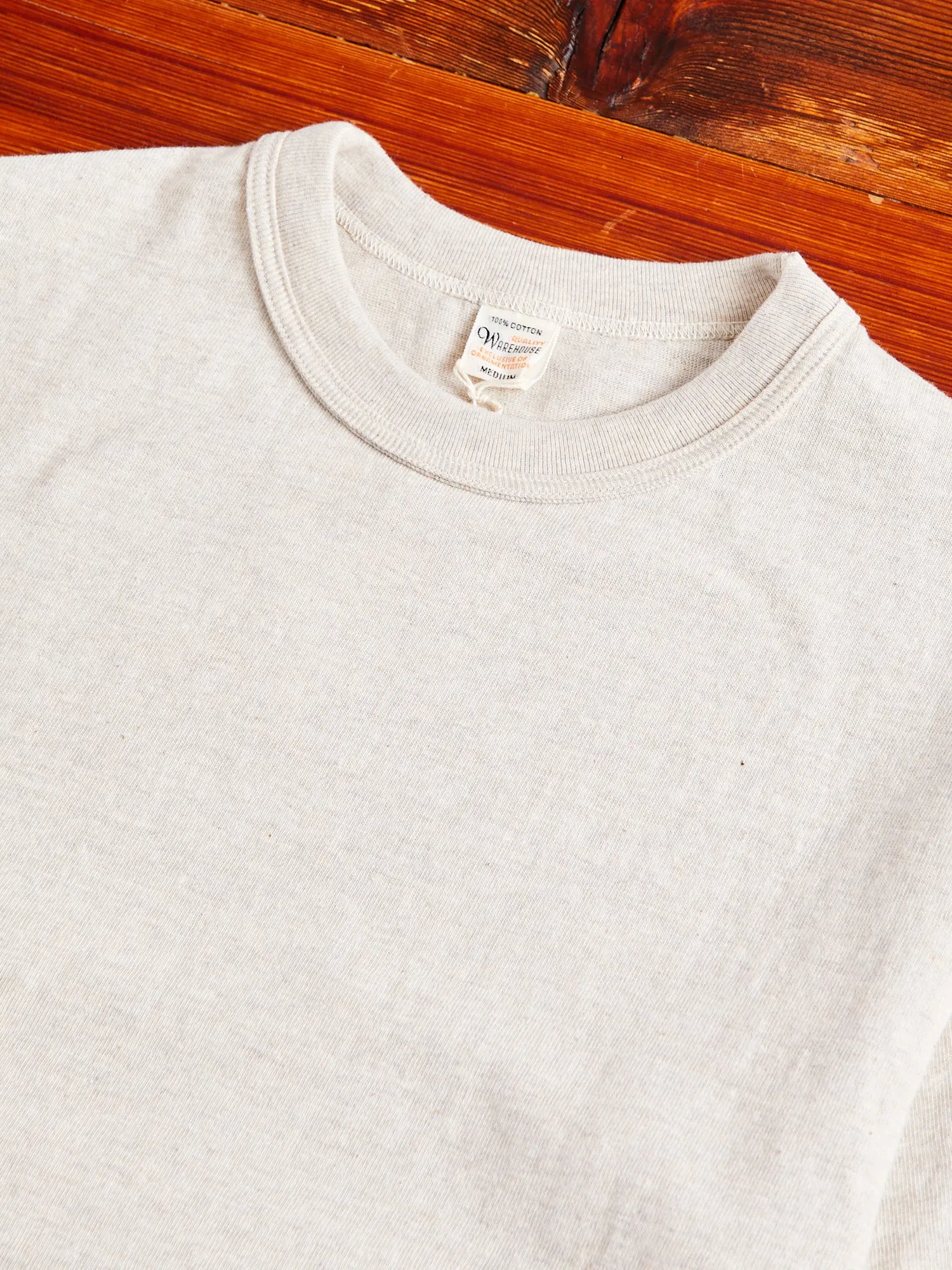 4601 Loopwheel Tee in Oatmeal