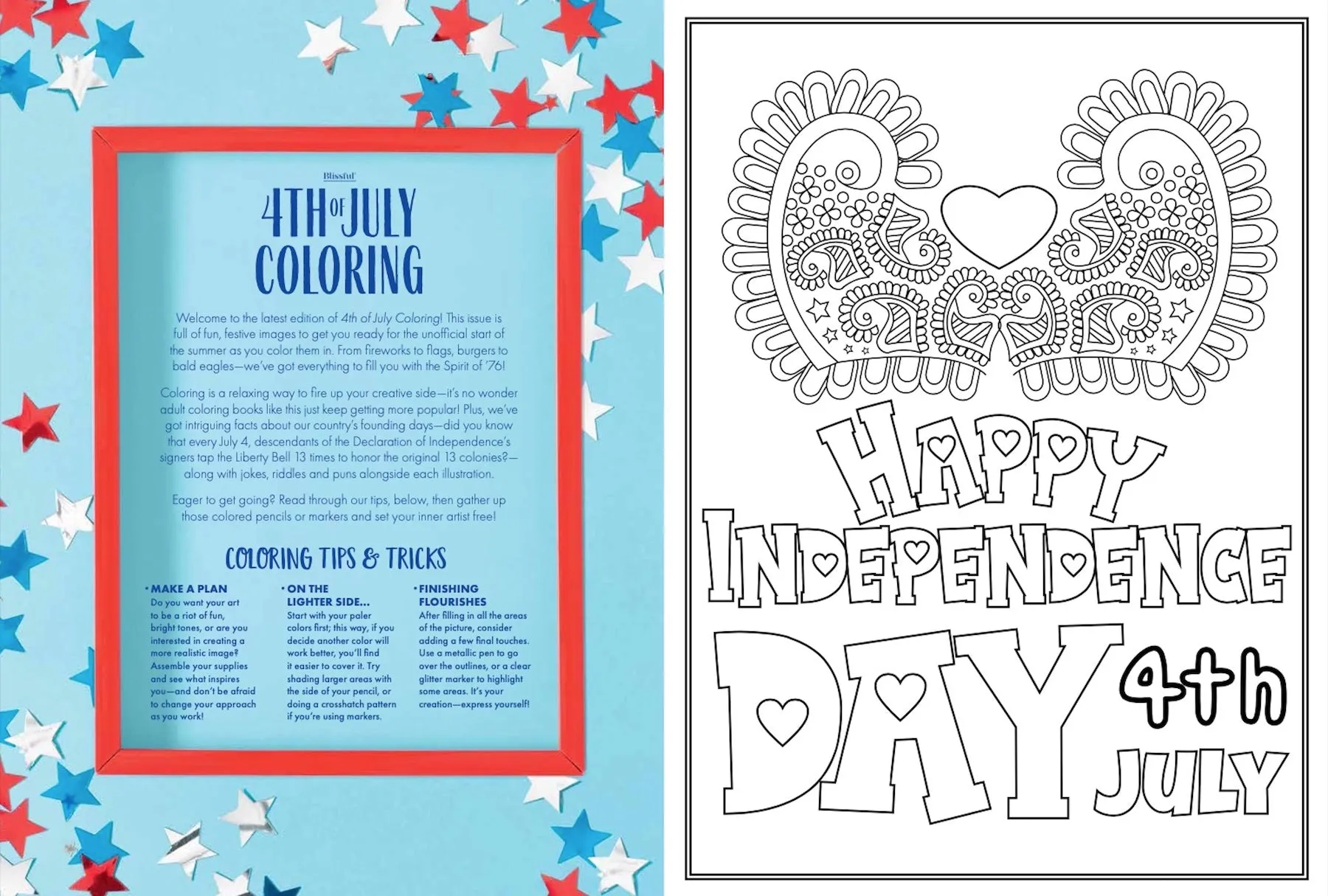 4th of July Coloring - 2023 Edition 32 Festive Designs