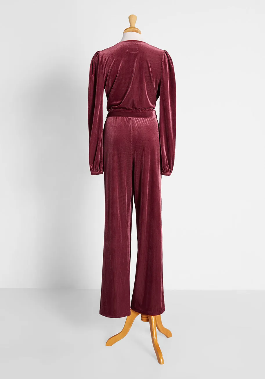 A Velvet Persuasion Jumpsuit