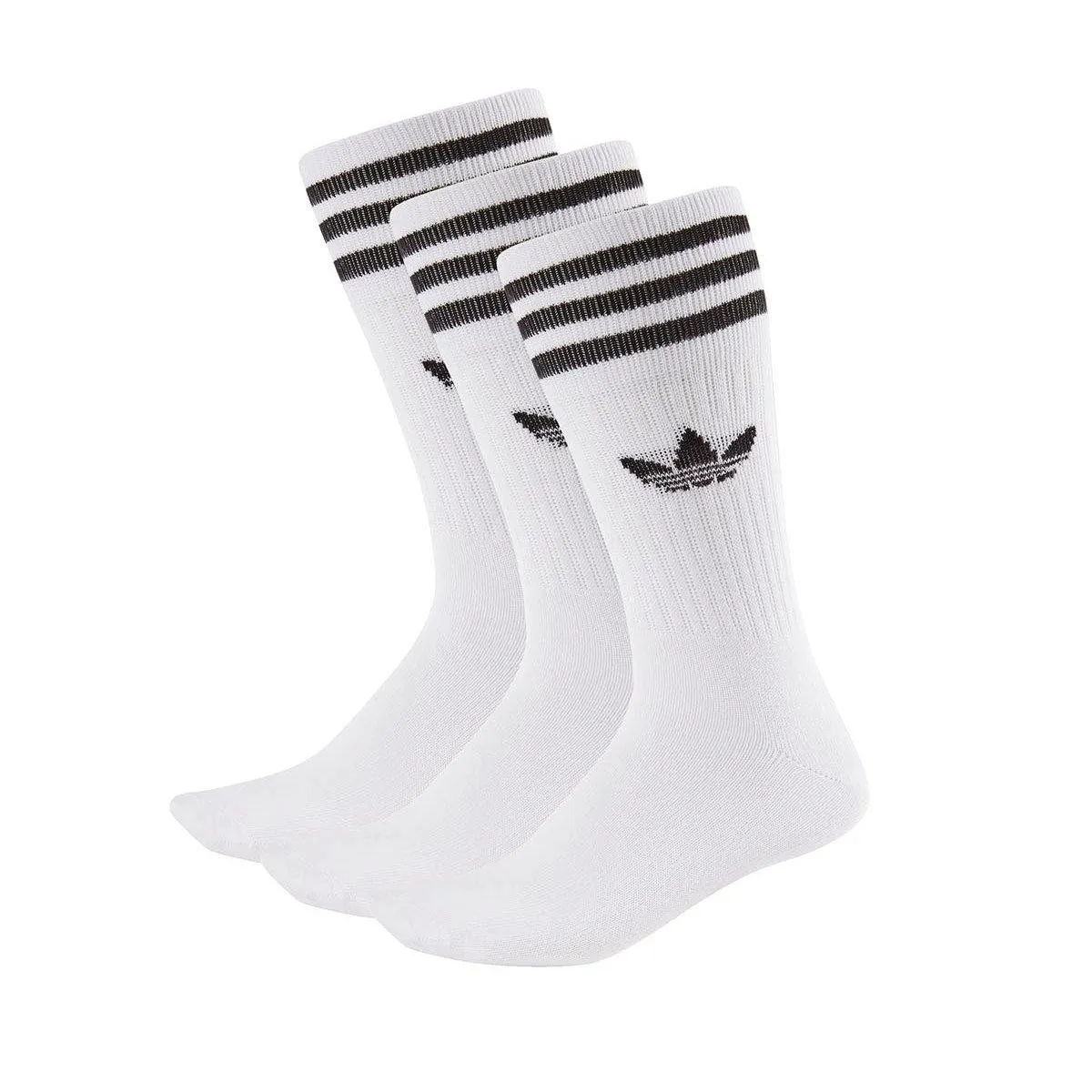 Adidas Solid Crew Socken 3er Pack S21489 - weiss-schwarz