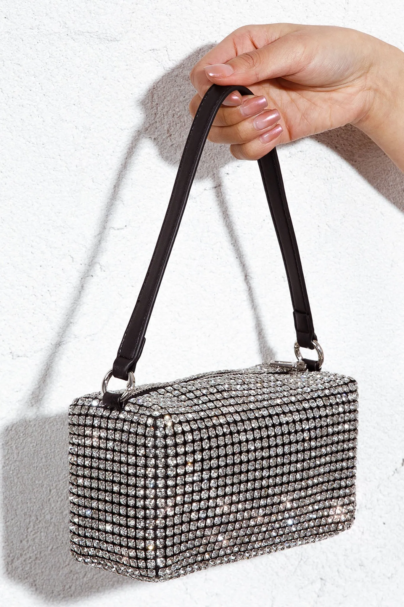 After Hours Diamante Bag Silver