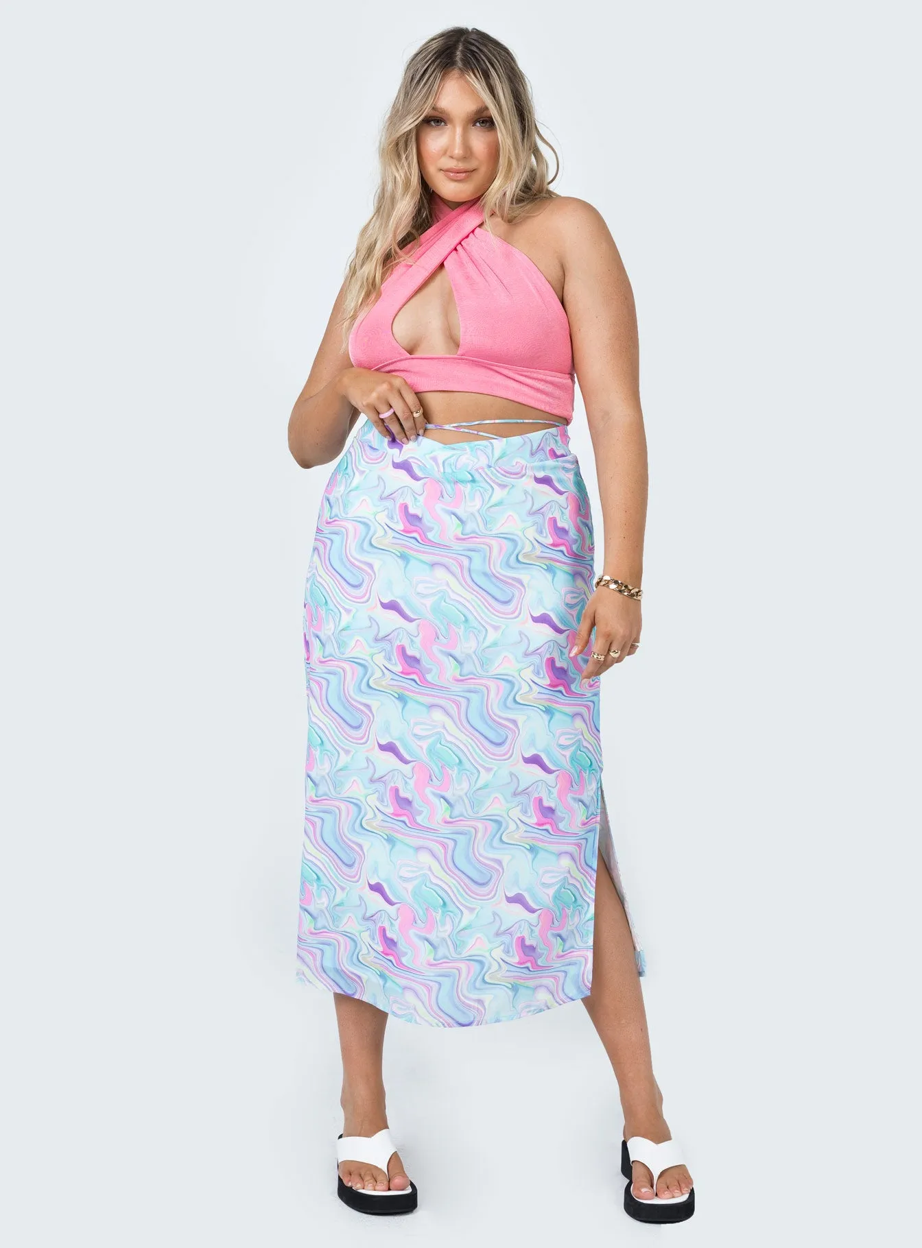 Aliana Midi Skirt Multi