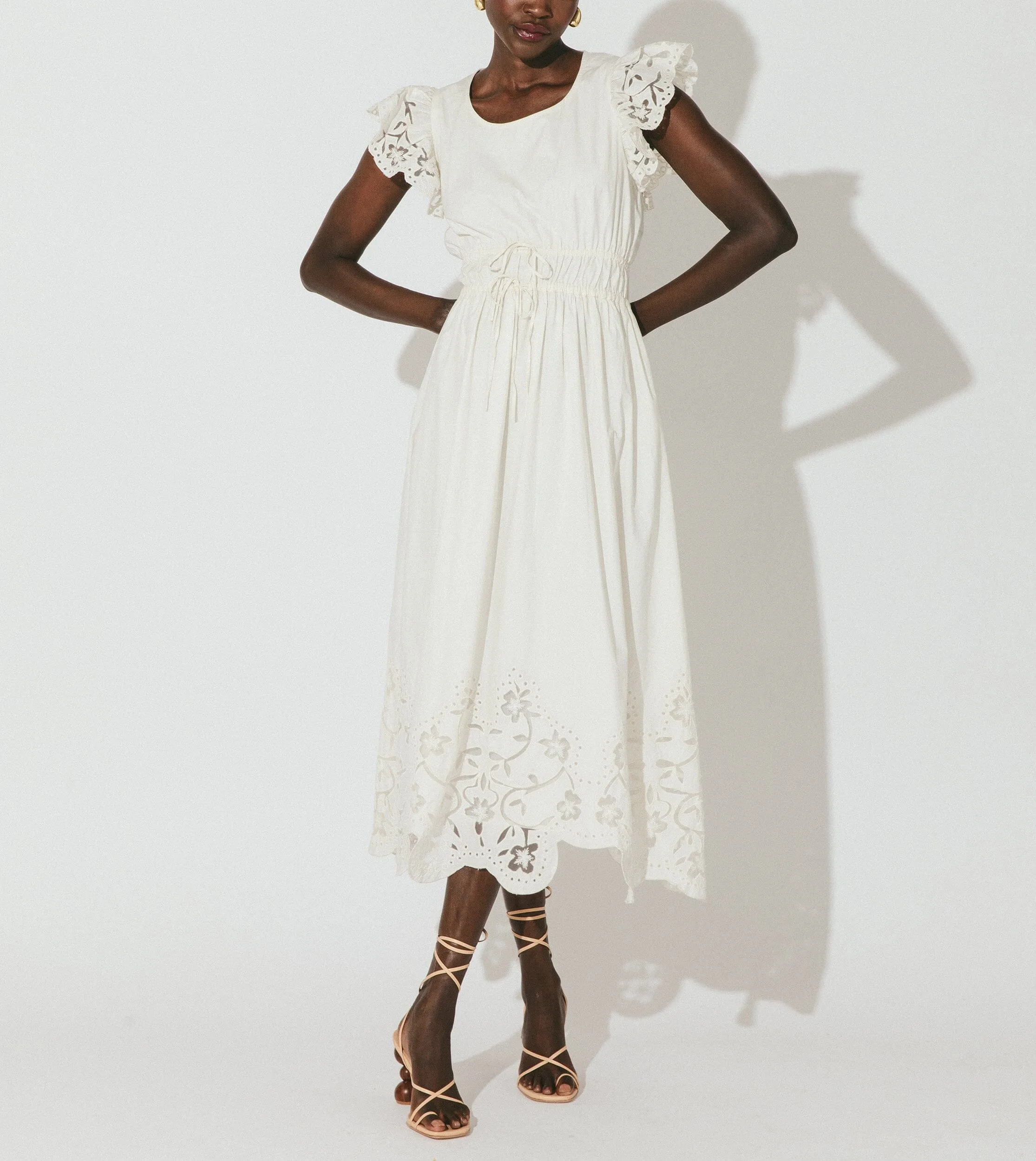 Allegra Midi Dress | Ivory