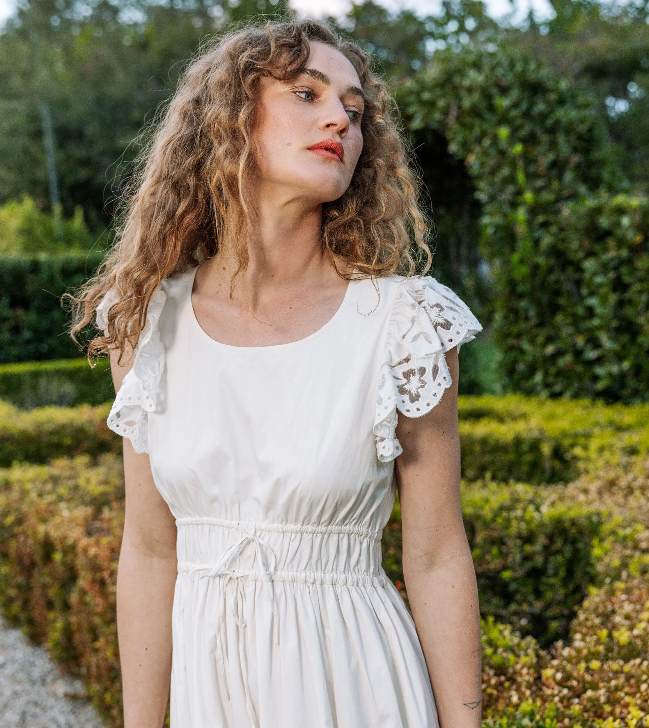 Allegra Midi Dress | Ivory