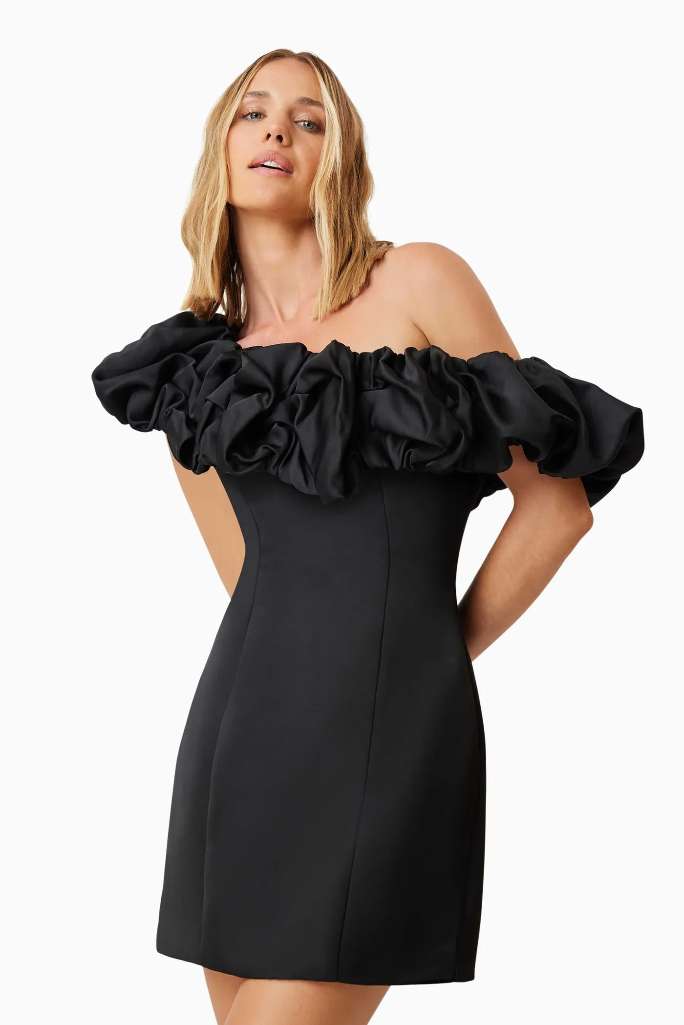 Amelie Mini Party Dress - Black