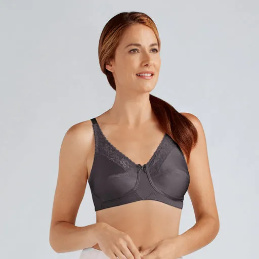 Amoena Nancy Mastectomy Bra Dark Grey