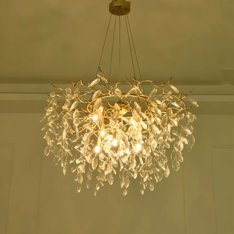 Anab Round Crystal Chandelier