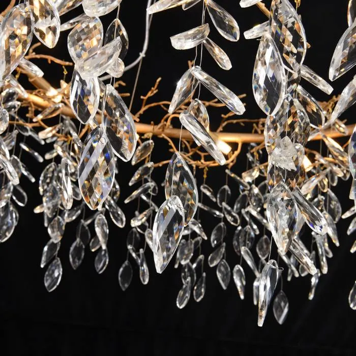 Anab Round Crystal Chandelier