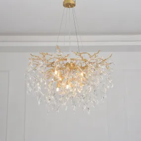 Anab Round Crystal Chandelier