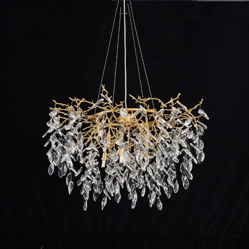 Anab Round Crystal Chandelier