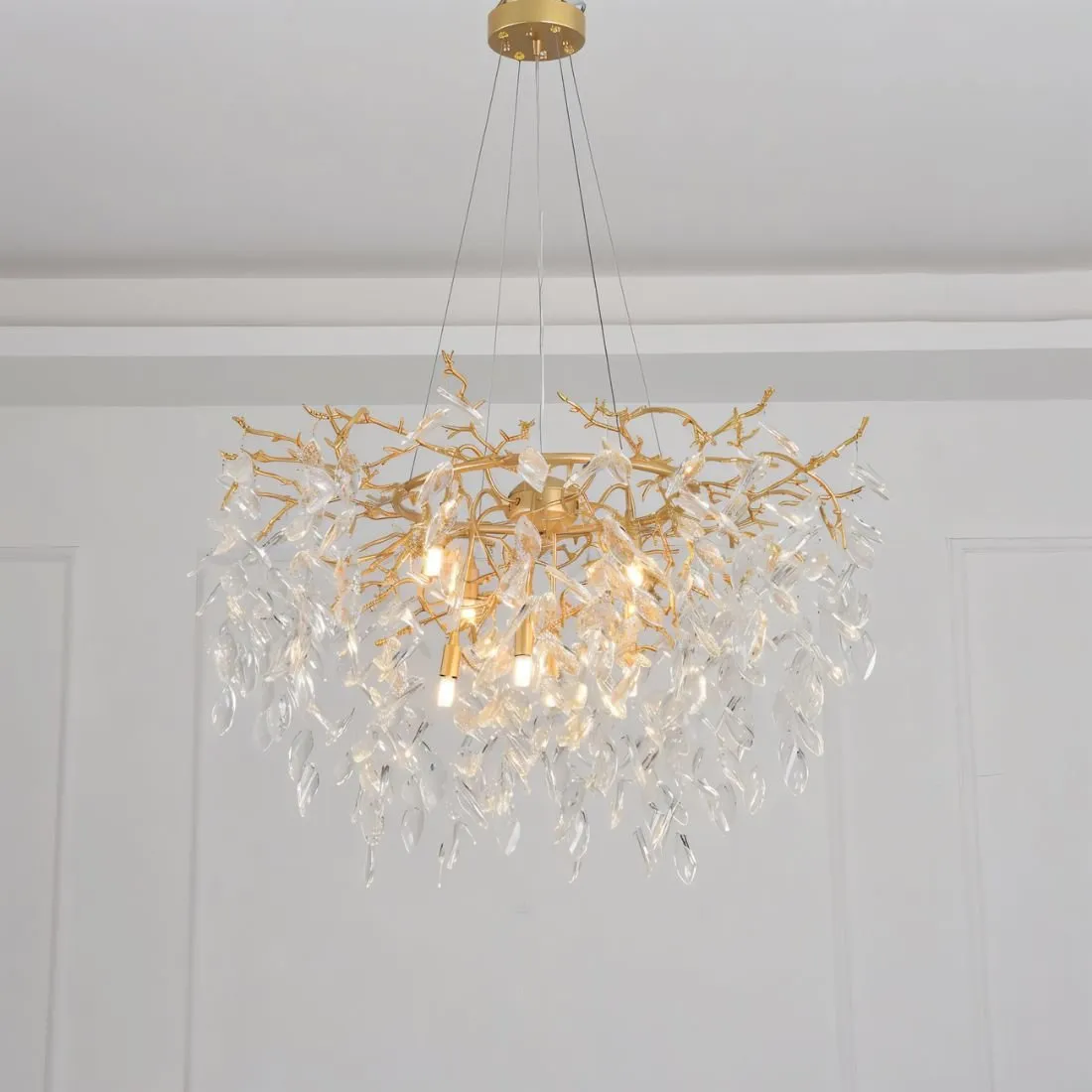 Anab Round Crystal Chandelier