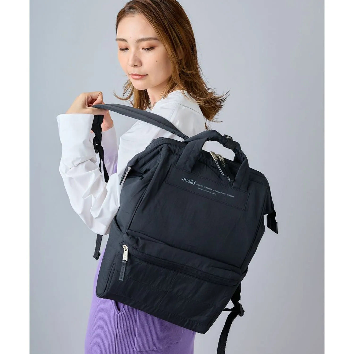 Anello Future Nostalgia Kuchigane Backpack Slim R