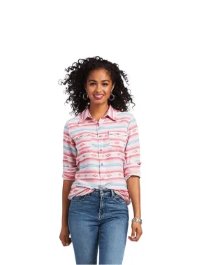 Ariat 10039845 Womens REAL Longsleeve Shirt Watercolor Serape Jacquard