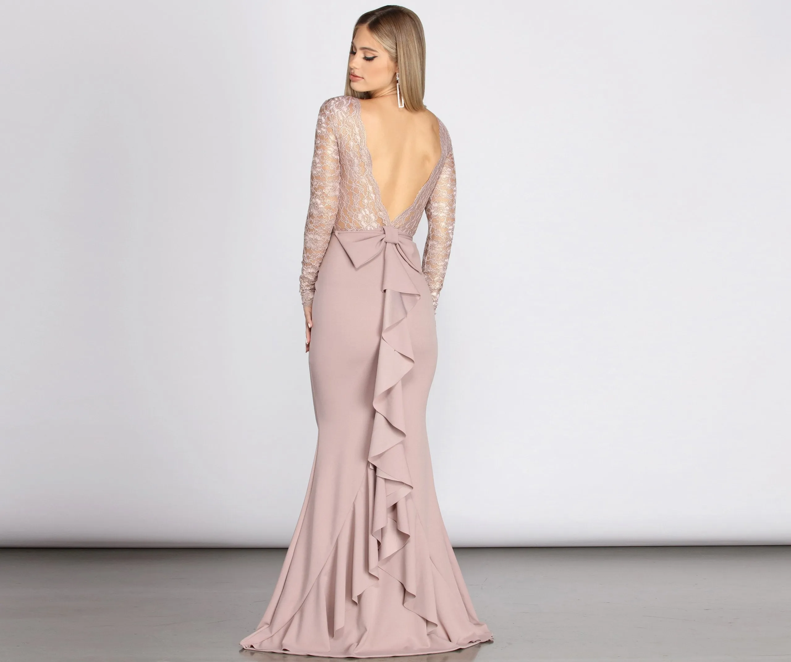 Ariella Take A Charming Bow Formal Dress