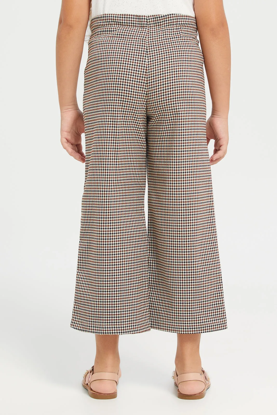 Assorted Checkered Wide Leg Trousers