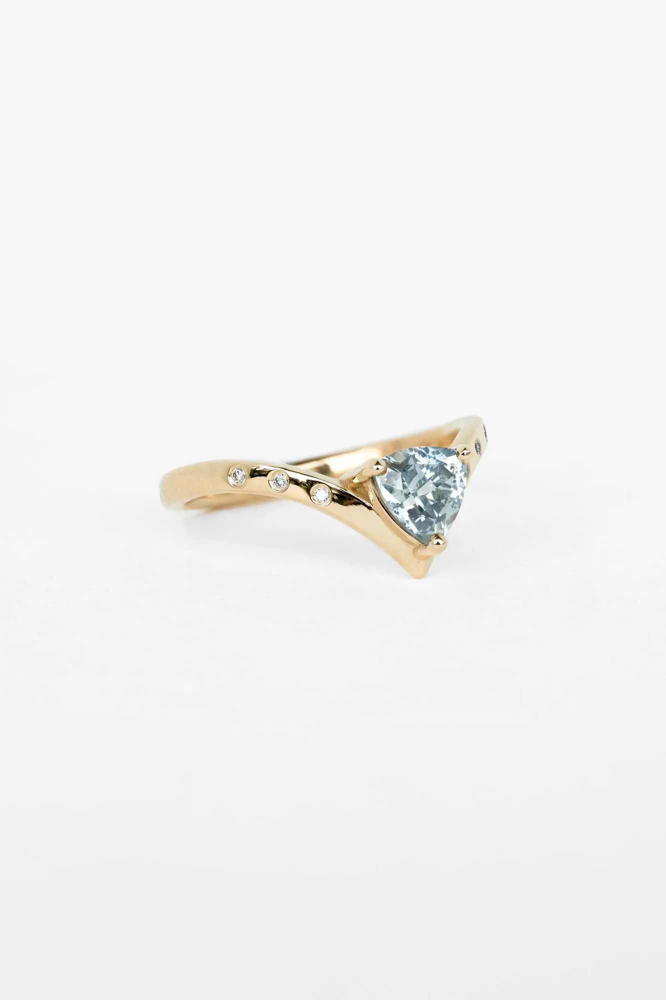 Asteri Ring with 0.98ct Light Blue Montana Sapphire