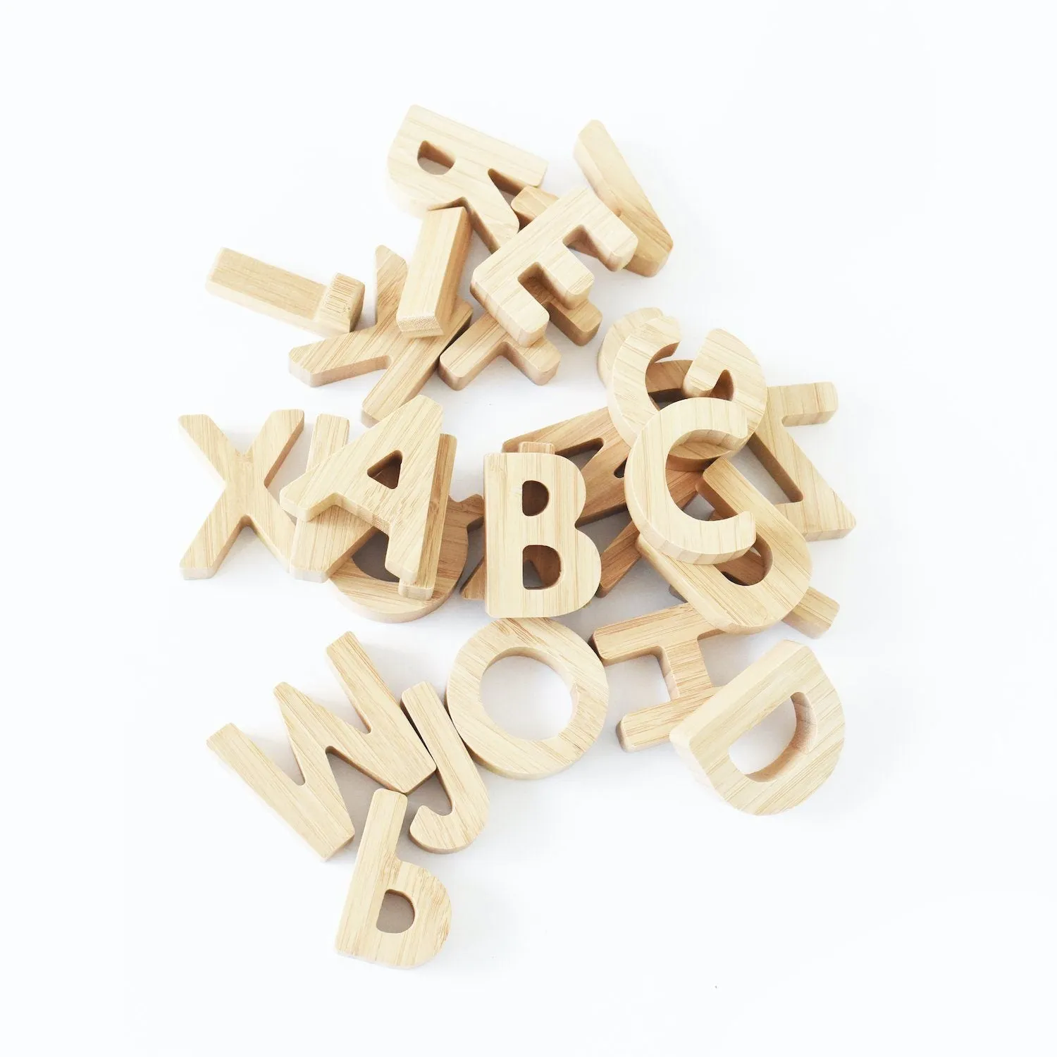 Bamboo Alphabet Wooden Toy Set