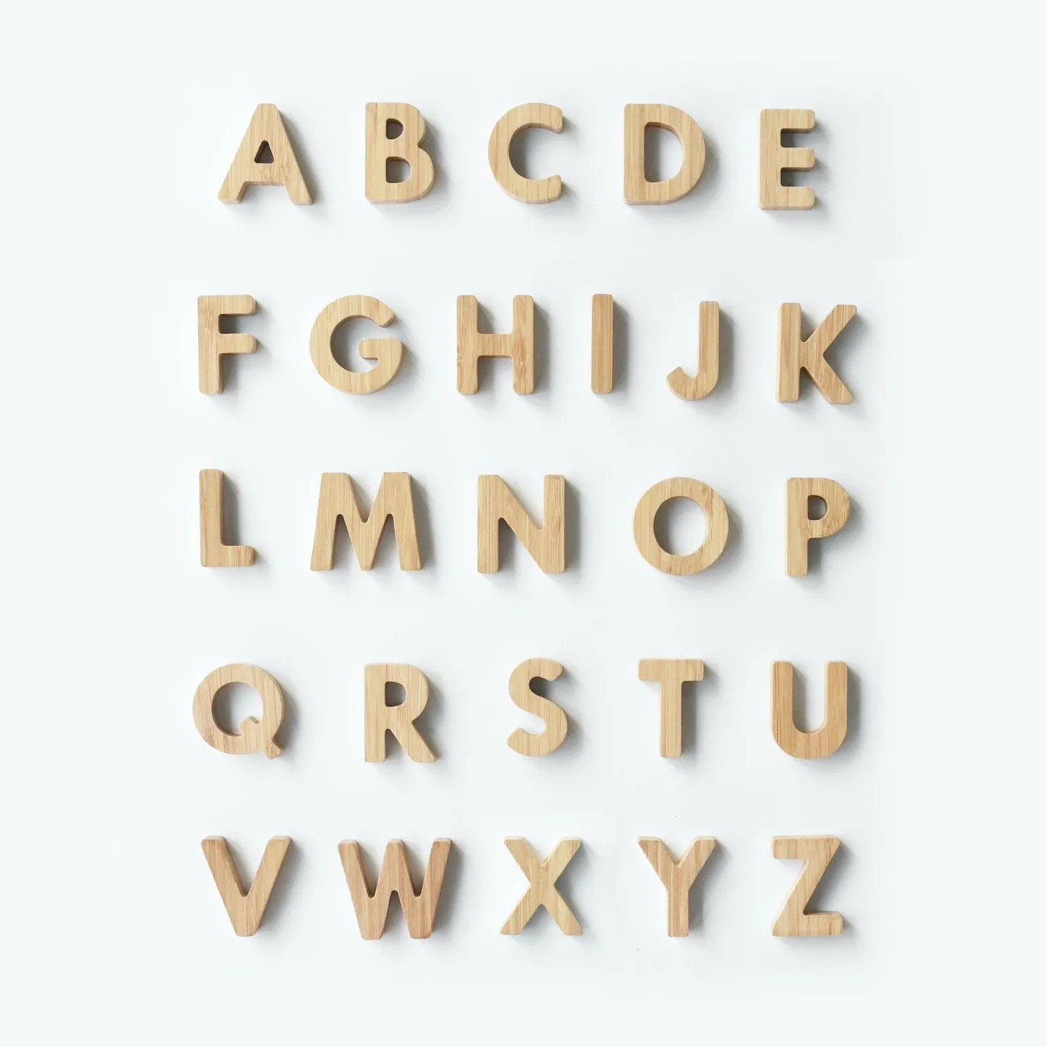 Bamboo Alphabet Wooden Toy Set