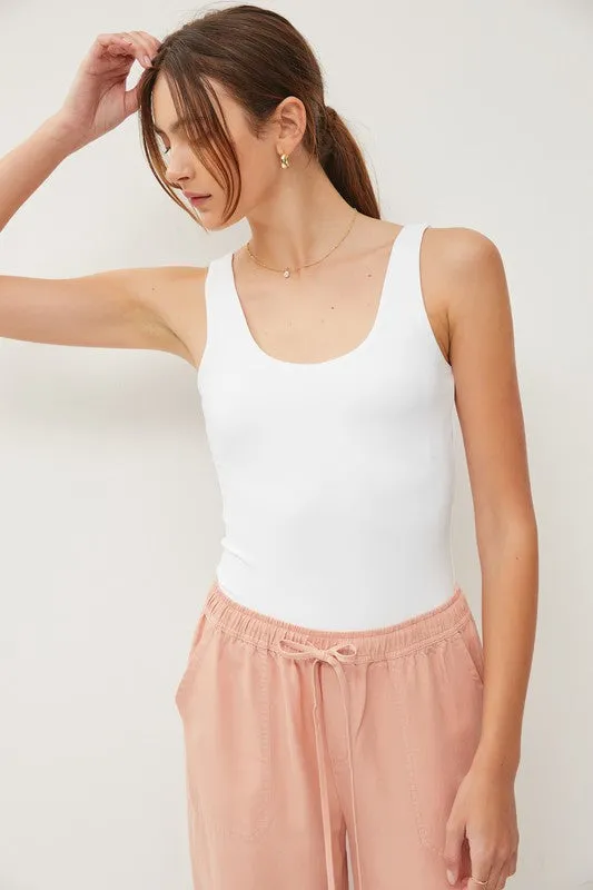 Basic Scoop Neck Tank Bodysuit