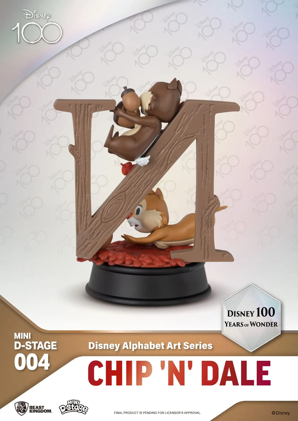 Beast Kingdom Disney 100 Years of Wonder Disney Alphabet Art Mini Diorama Statues 6-pack