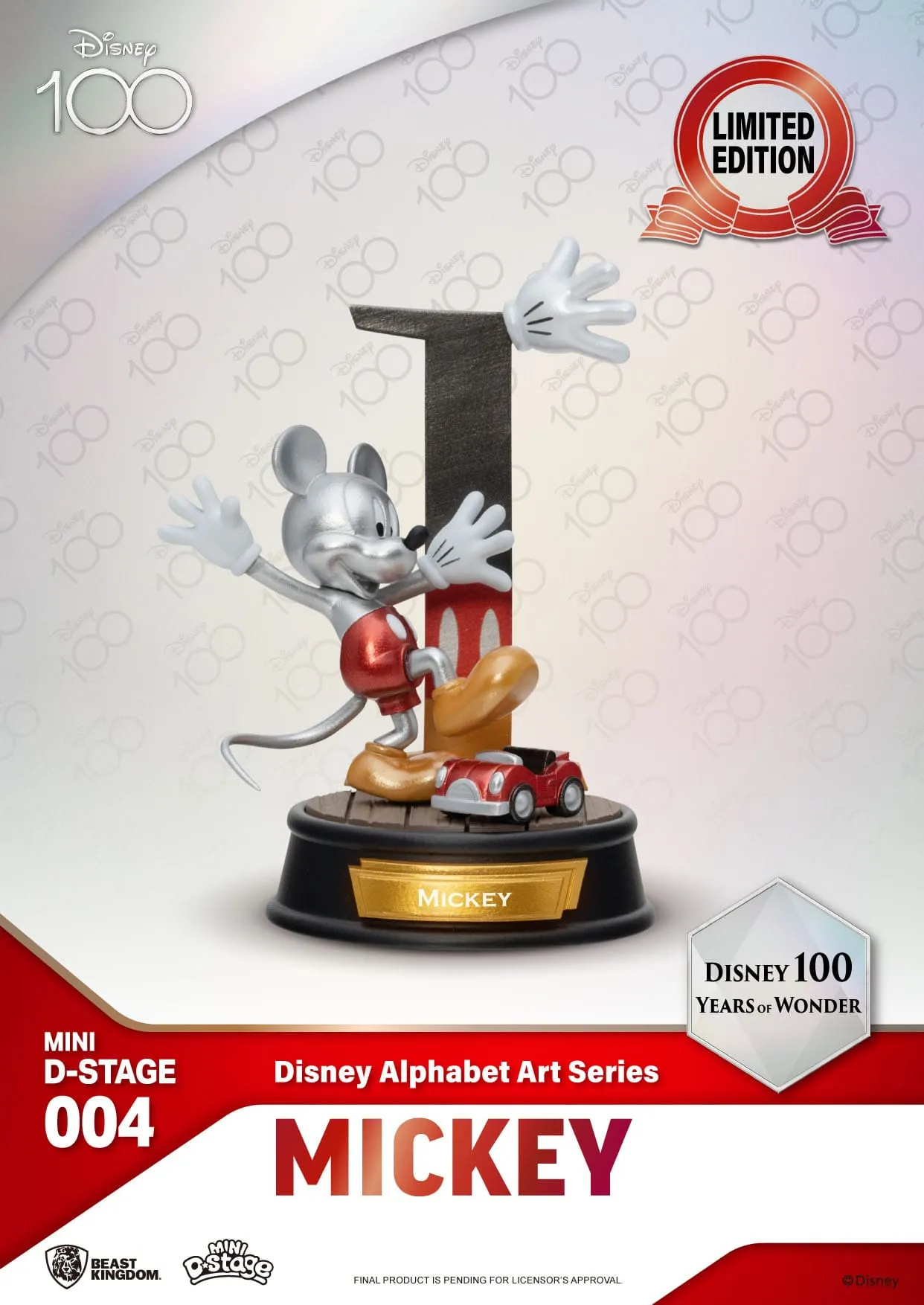 Beast Kingdom Disney 100 Years of Wonder Disney Alphabet Art Mini Diorama Statues 6-pack