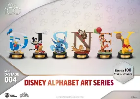 Beast Kingdom Disney 100 Years of Wonder Disney Alphabet Art Mini Diorama Statues 6-pack