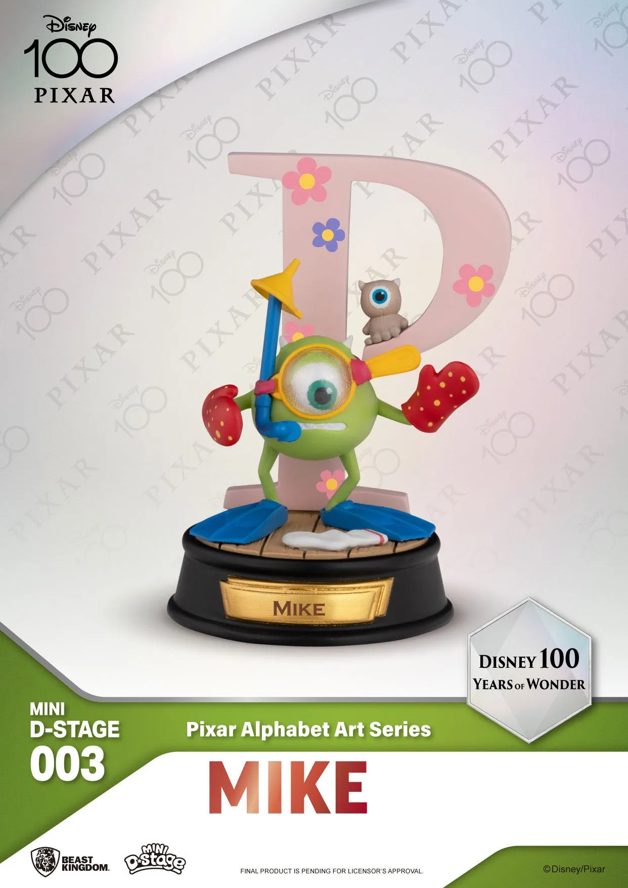 Beast Kingdom Disney 100 Years of Wonder Pixar Alphabet Art Mini Diorama Statues 6-pack