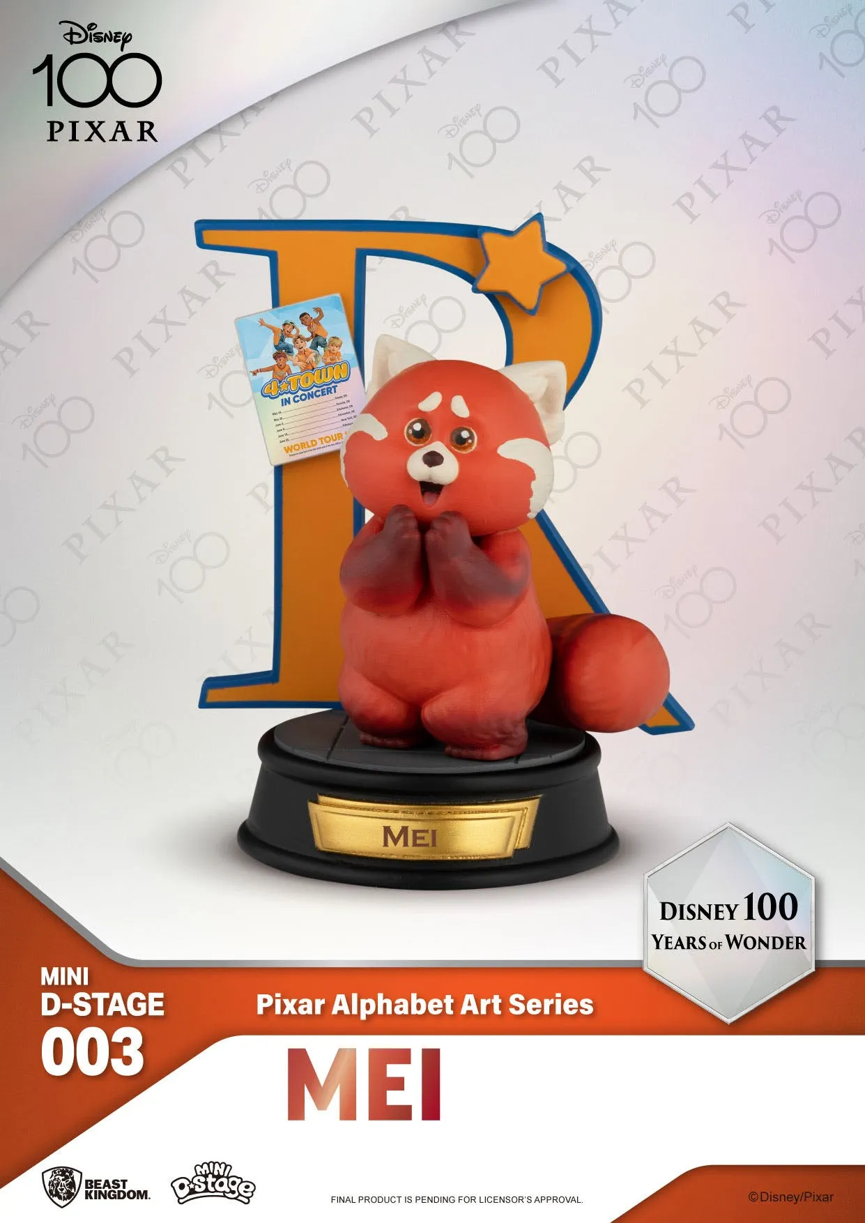 Beast Kingdom Disney 100 Years of Wonder Pixar Alphabet Art Mini Diorama Statues 6-pack