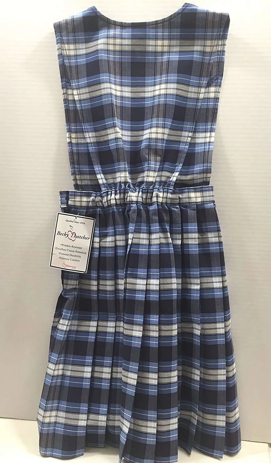 Becky Thatcher School Uniform Jumper ( Model 72) Blue White Plaid (Color 76)