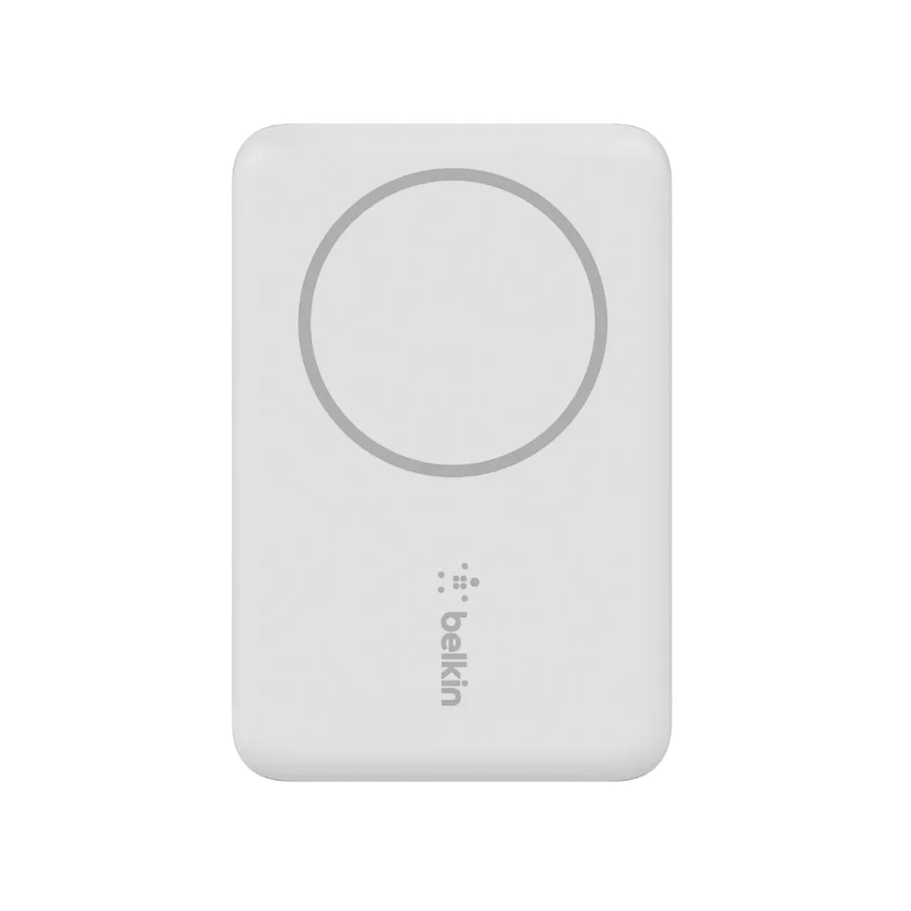 Belkin 2500mAh Magnetic Wireless Power Bank for iPhone Devices - White