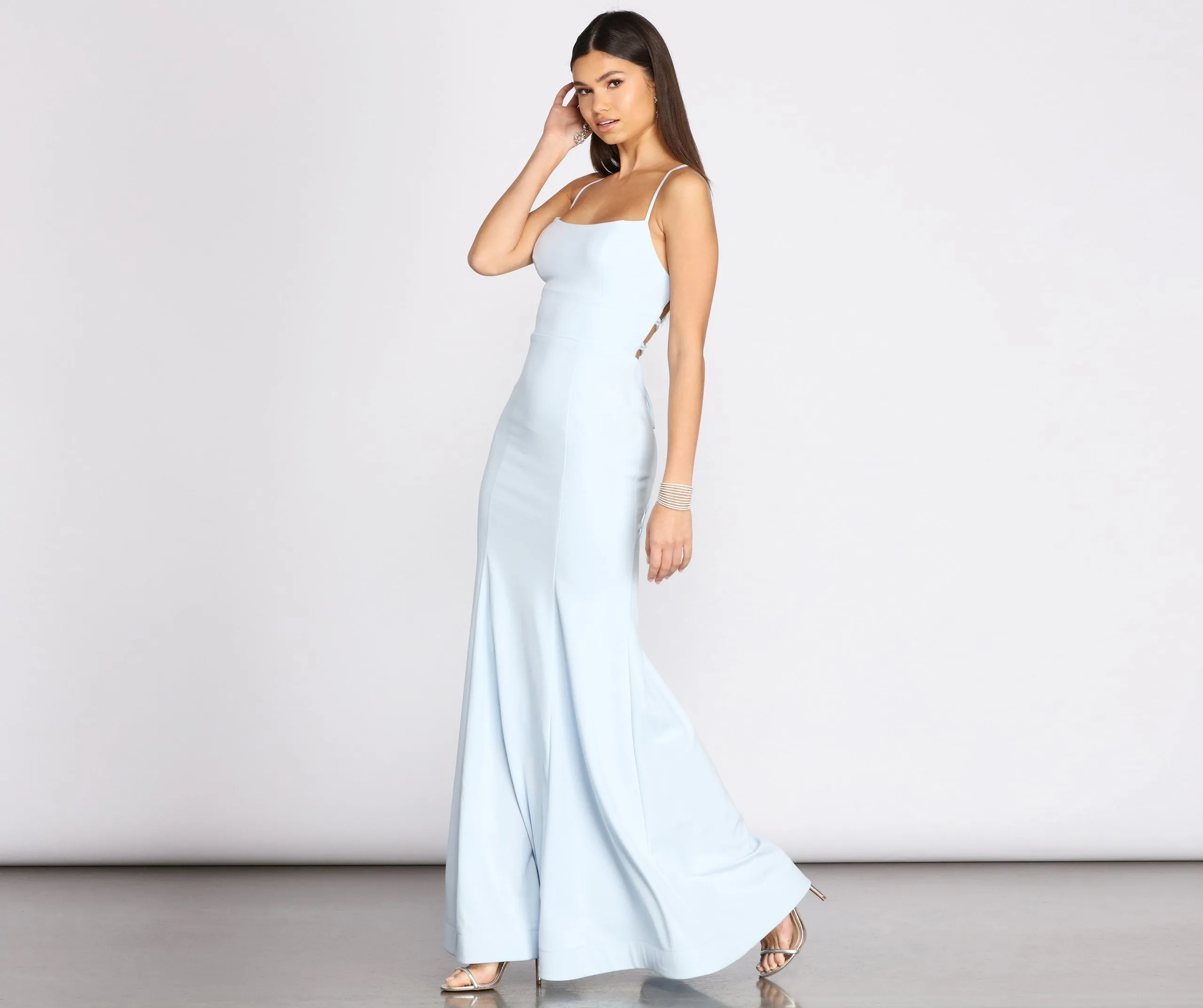 Billie Crepe Lace Charming Up Mermaid Gown