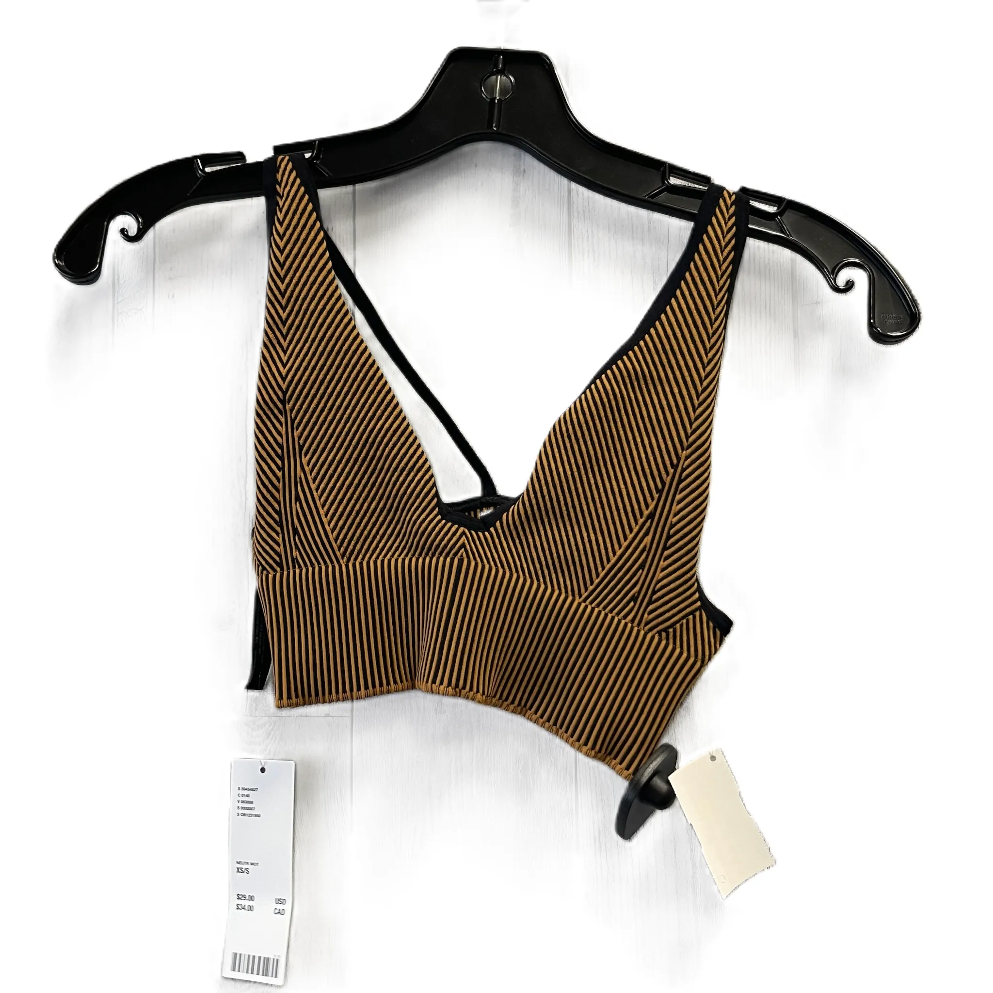 Black & Brown Athletic Bra By Urban Outfitters, Size: Xs