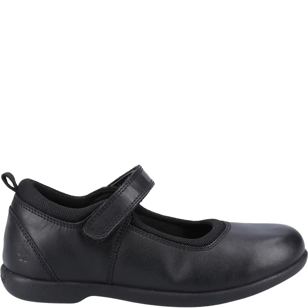 Black Bianca Junior School Shoes