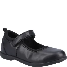 Black Bianca Junior School Shoes