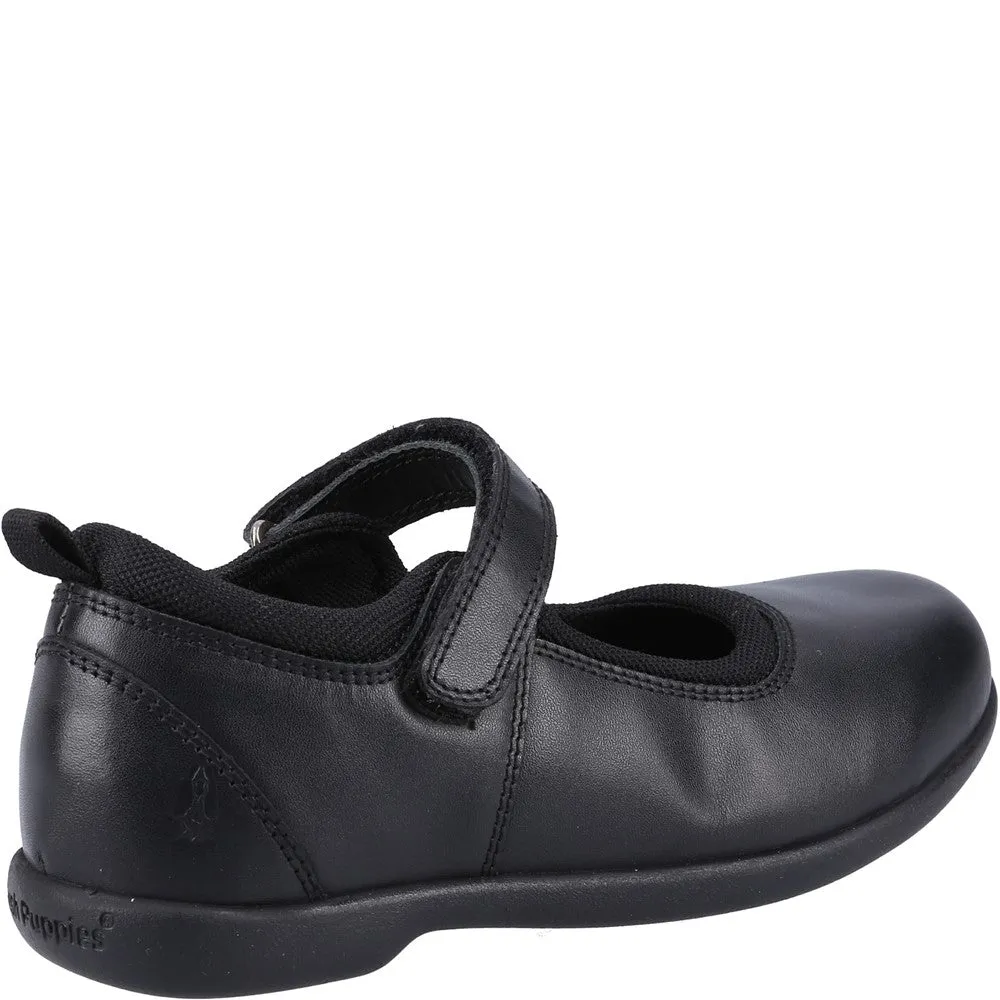 Black Bianca Junior School Shoes