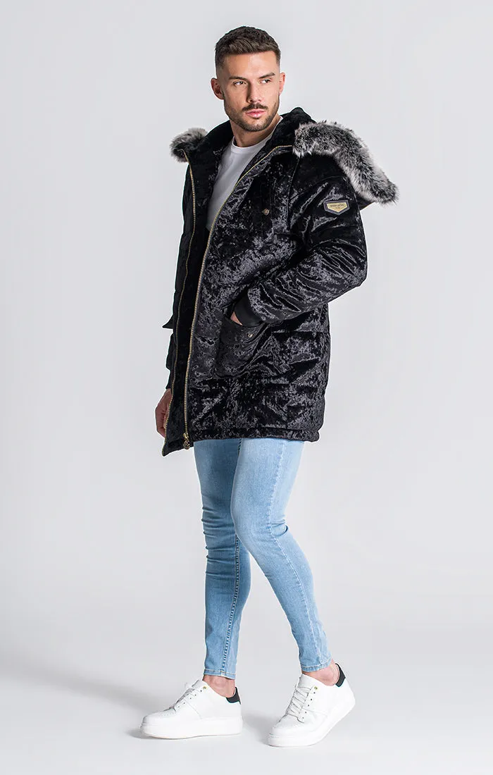 Black Courchevel Coat