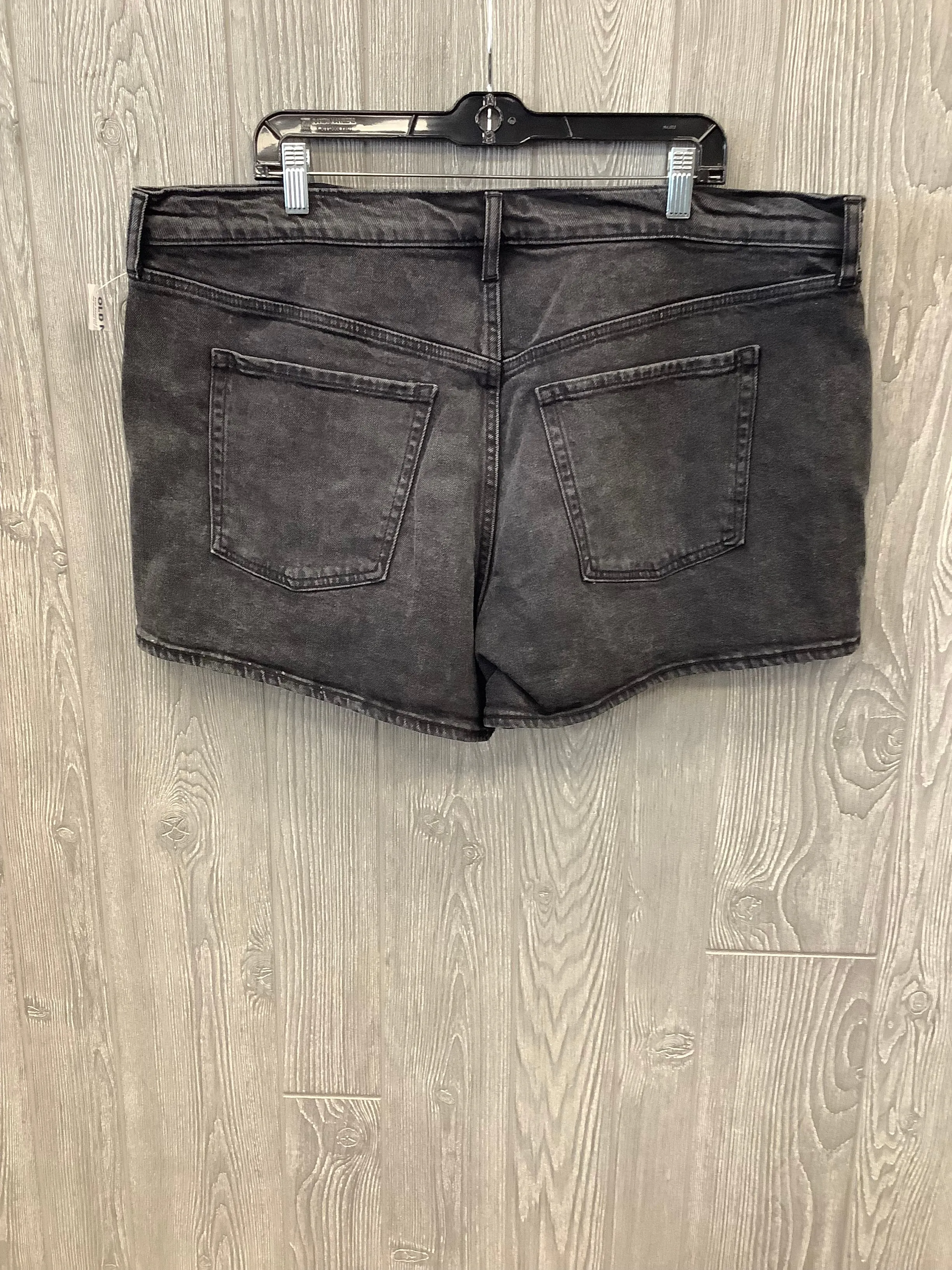 Black Denim Shorts Old Navy, Size 22