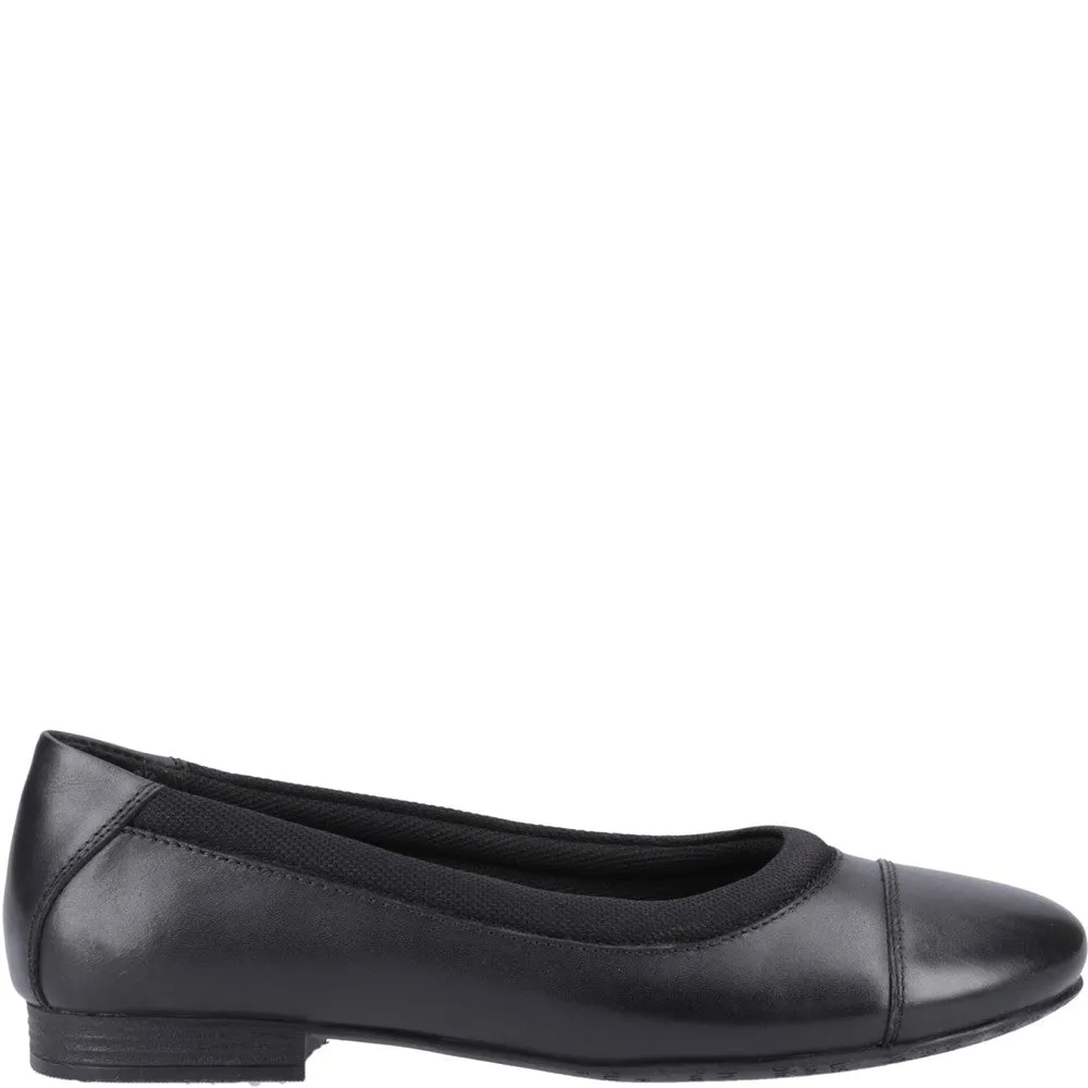 Black Emma Senior School Shoes