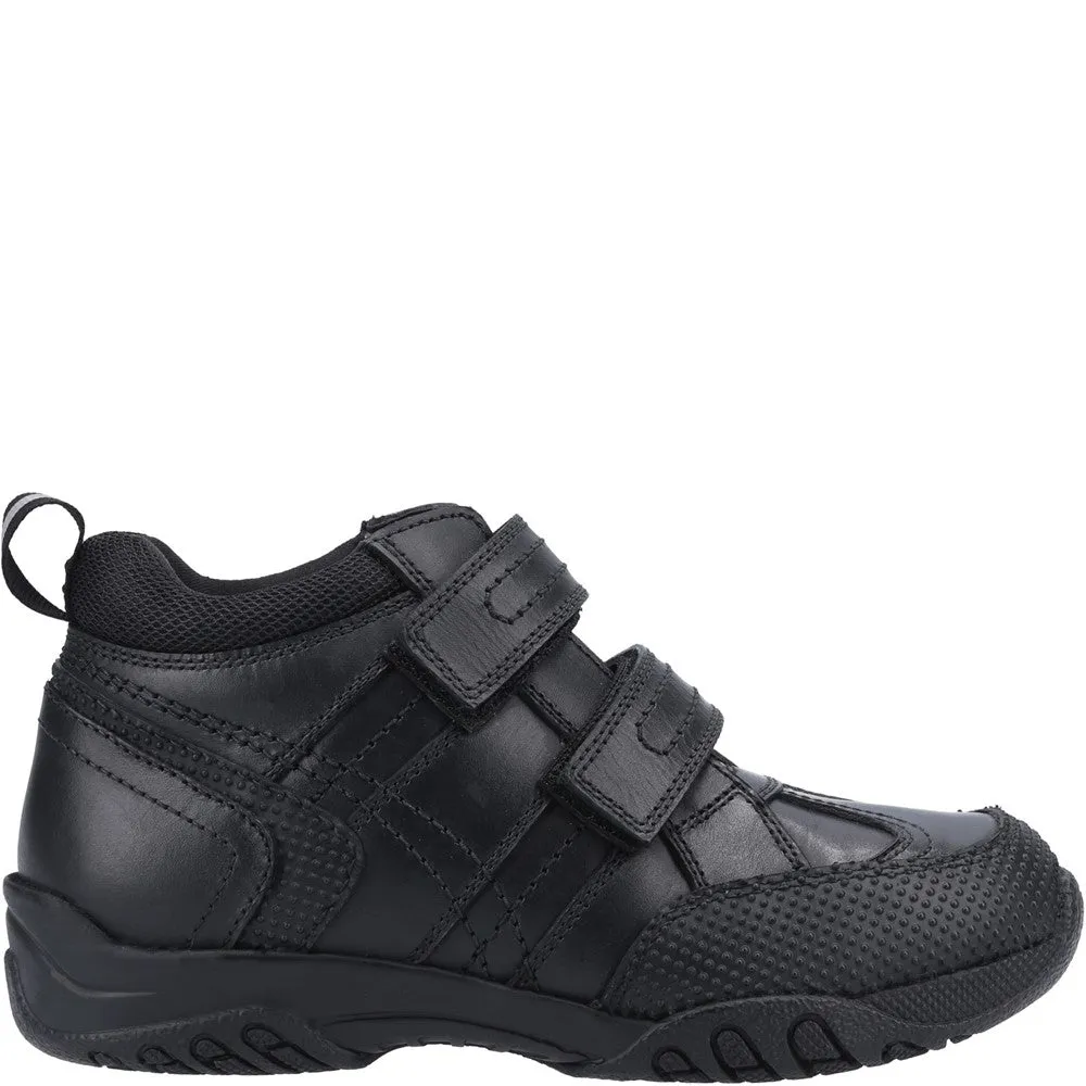 Black Jezza Junior School Boots