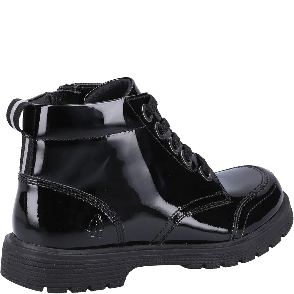 Black Jolie Patent Junior School Boots